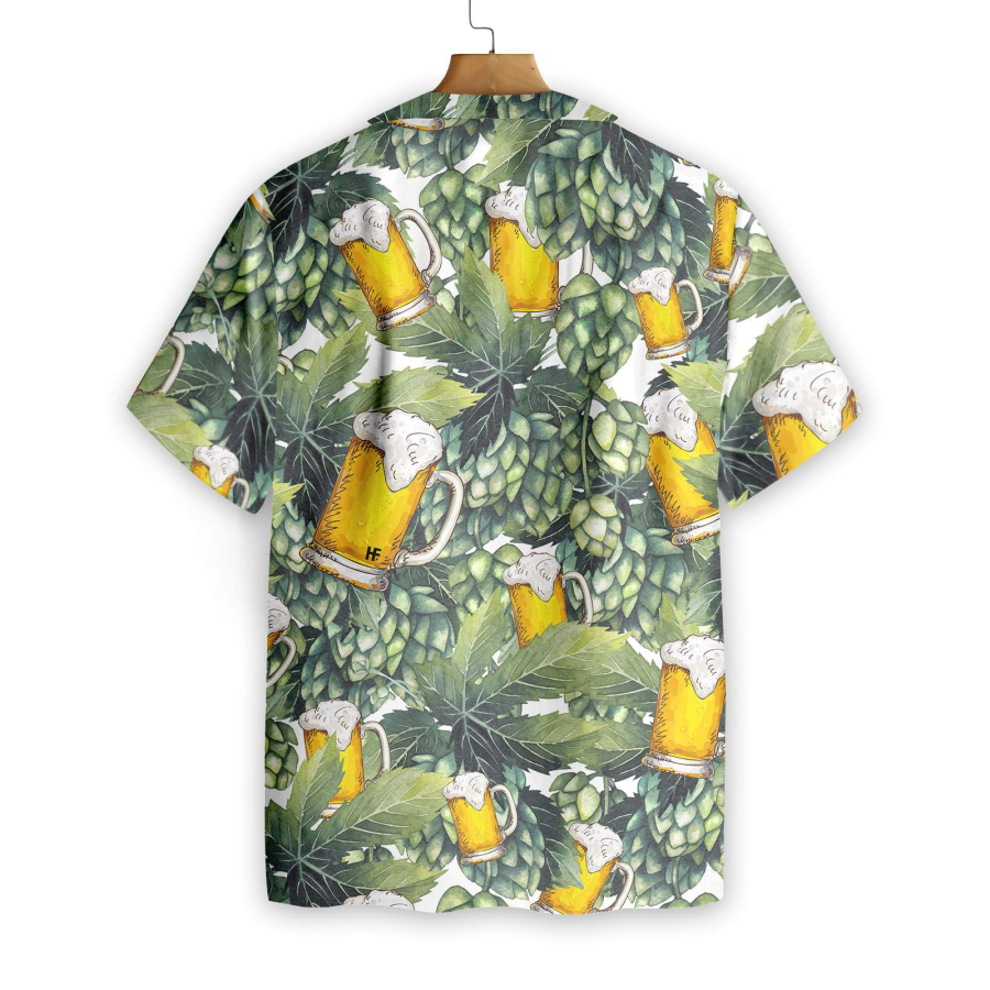 Hops And Craft Beer Hawaiian Shirt Hawaiian Shirt