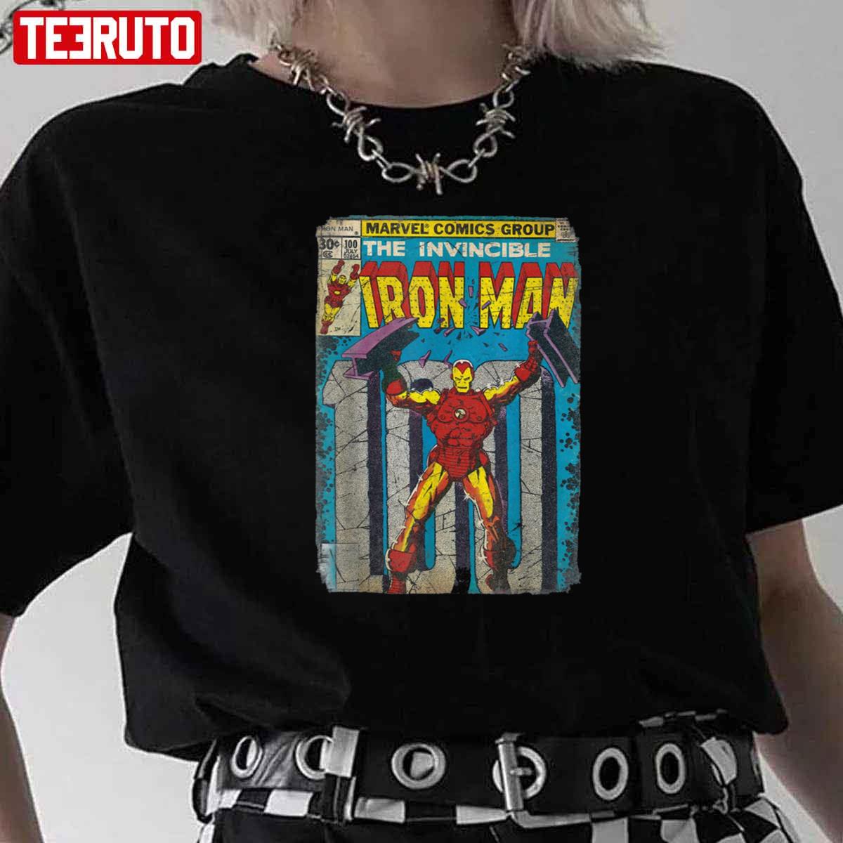 Iron Man Classic Retro Comic Unisex T-Shirt