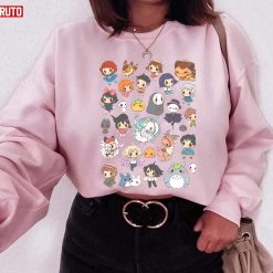 Japanese Anime Ghibli Characters Pattern Unisex Sweatshirt
