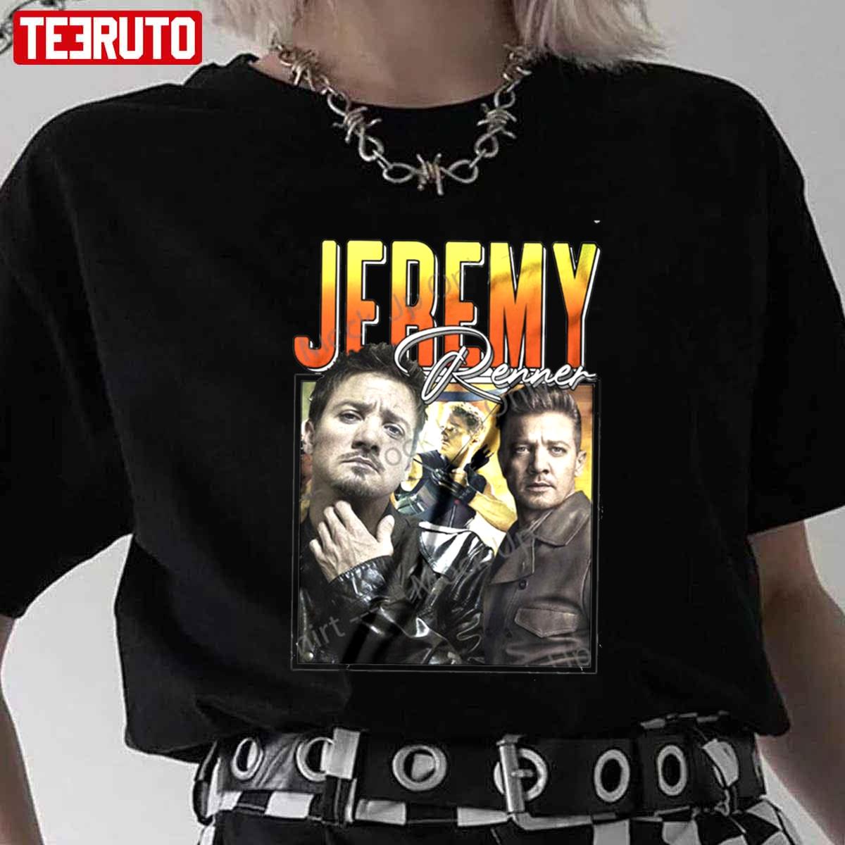 Jeremy Renner Vintage Shirt B Aesthetic Retro Hawkeye Unisex T-Shirt