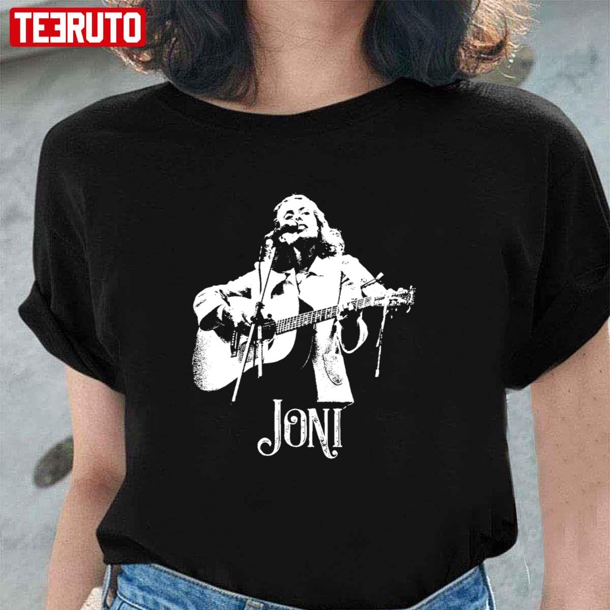 Joni Mitchell The White Stencil Unisex T-Shirt