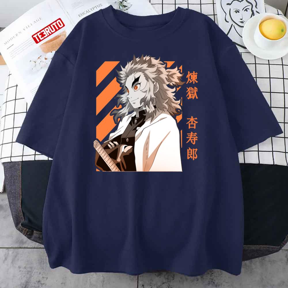 Kyojuro Rengoku Demon Slayer Kimetsu No Yaiba Vintage Unisex T-Shirt