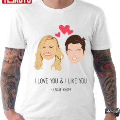 Leslie Knope Loves Ben Wyatt Unisex T-Shirt