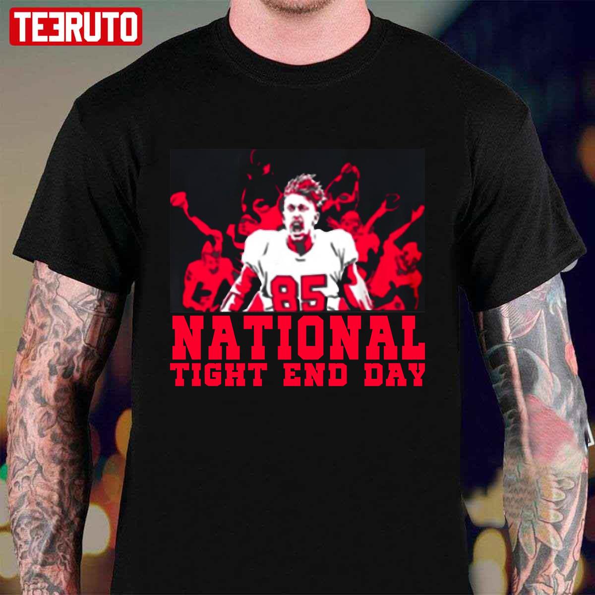 Licensed George Kittle National Tight End Day Unisex T-Shirt