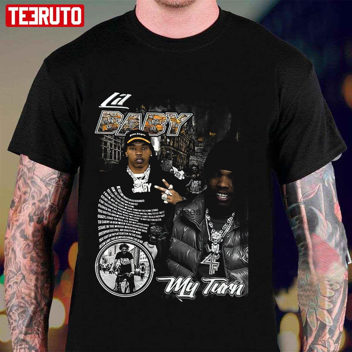 Lil Baby Vintage 90s Raptees Hip hop RnB Unisex T-Shirt