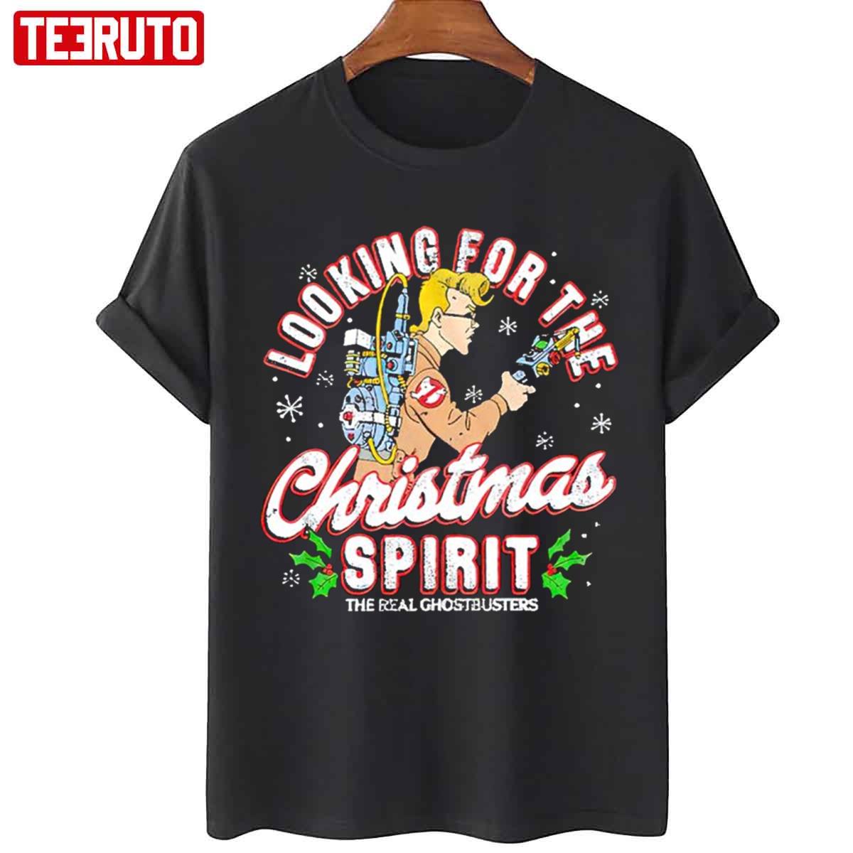 Looking For The Christmas Spirit The Real Ghostbusters Unisex T-Shirt