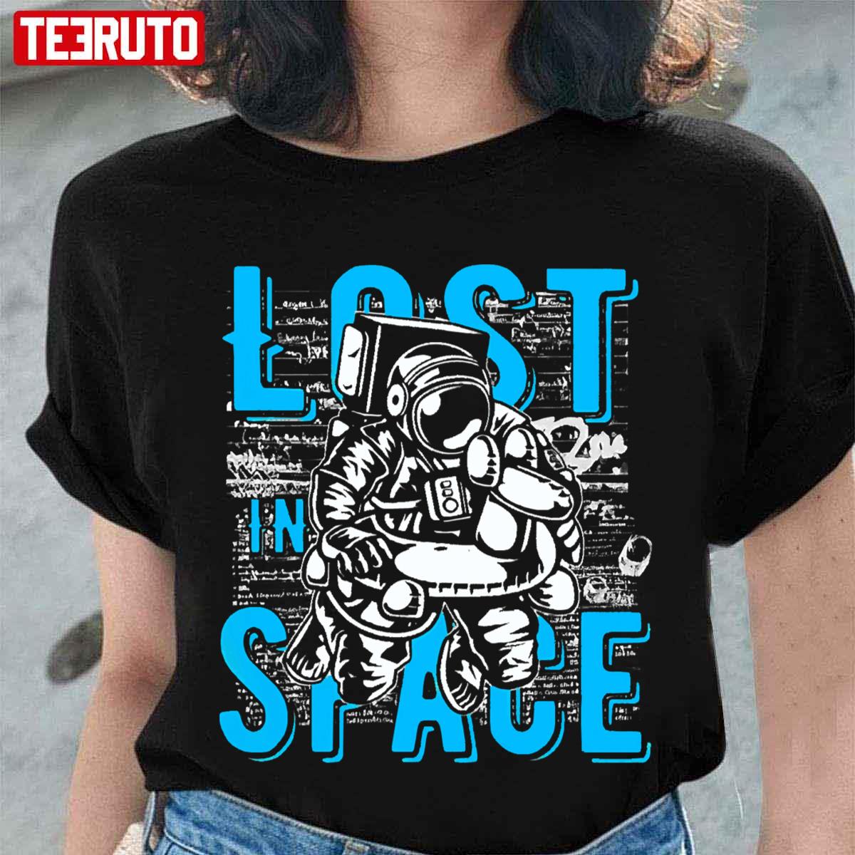 Lost In Space Astronaut Graphic Unisex T-Shirt