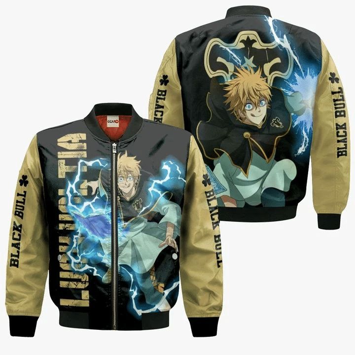 Luck Voltia Anime Manga Black Clover Black Bull Bomber Jacket