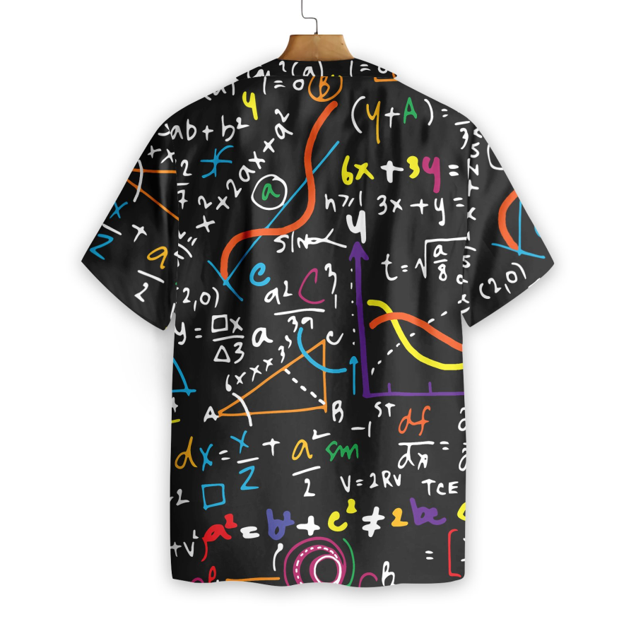 Math Teacher Seamless Pattern Hawaiian Shirt