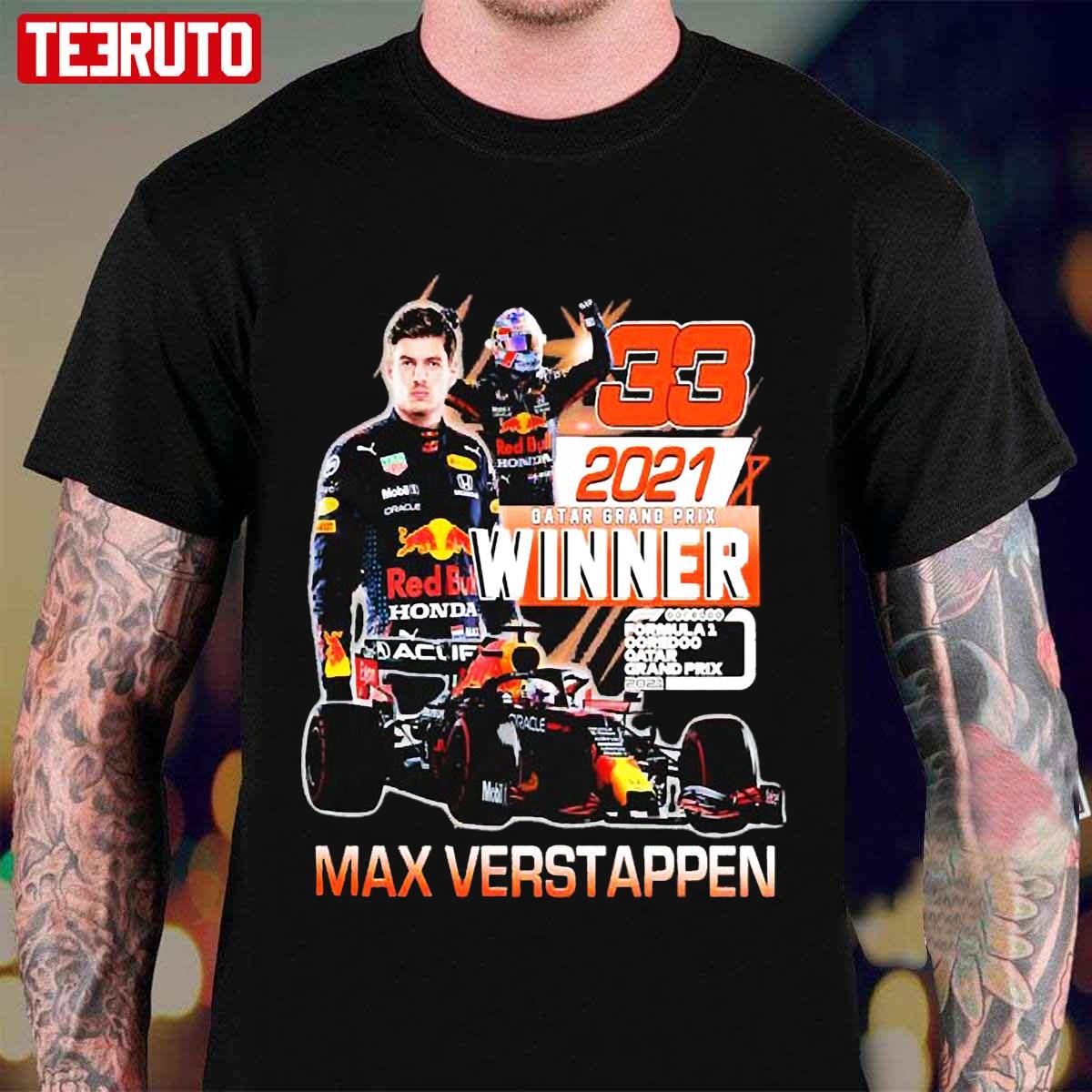 Max Verstappen 33 Champion 2021 Unisex T-Shirt