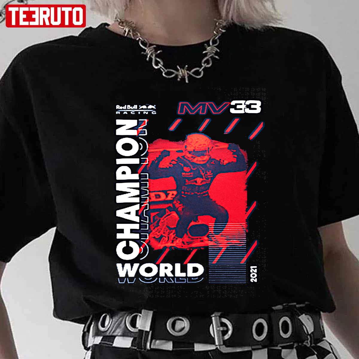 Max Verstappen Champion 2021 Unisex T-Shirt - Teeruto