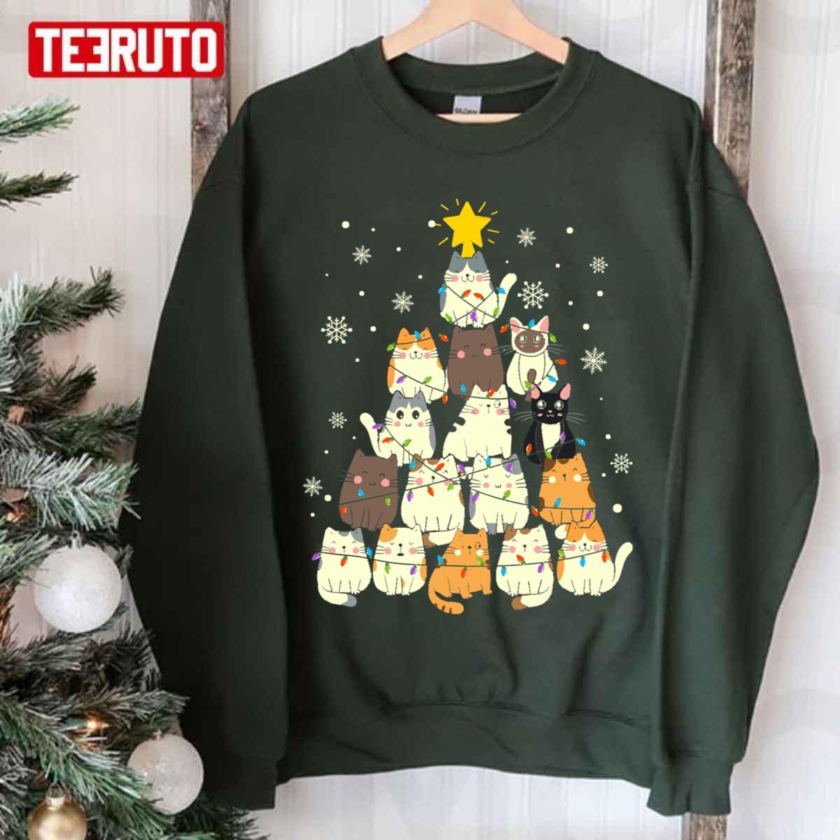 Meowy Christmas  Holiday Unisex Sweatshirt
