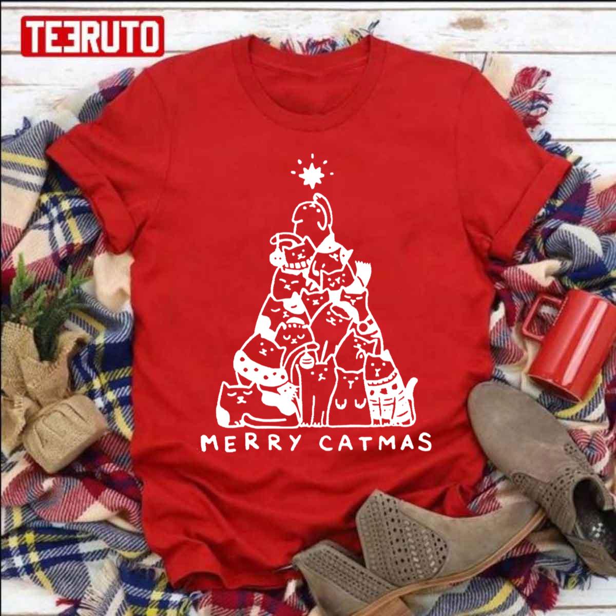 Merry Catmas Holiday Chirstmas Unisex Sweatshirt