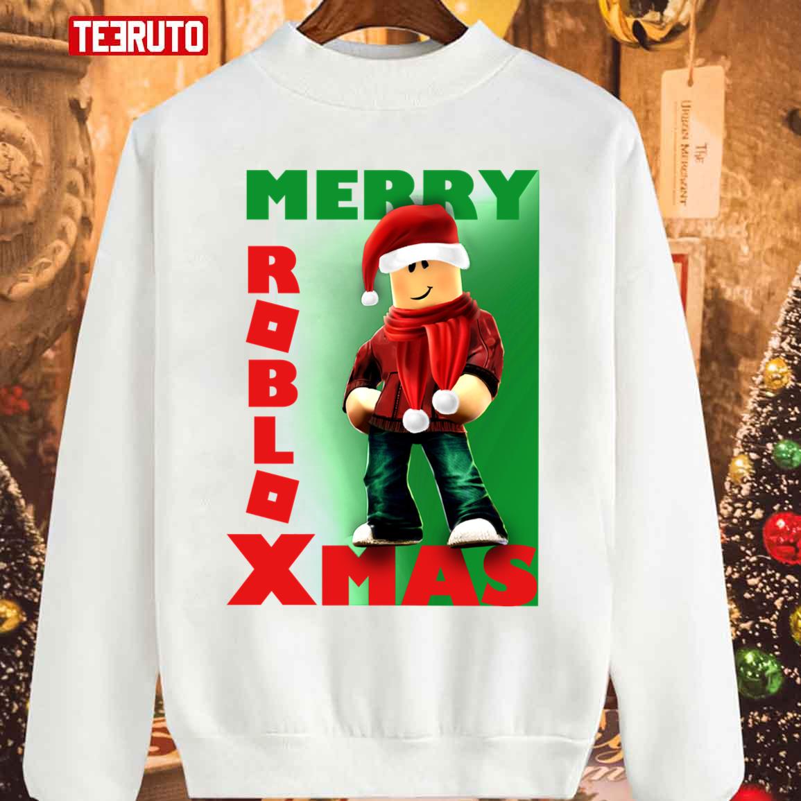 Merry Roblox Xmas Christmas Boy Unisex Sweatshirt