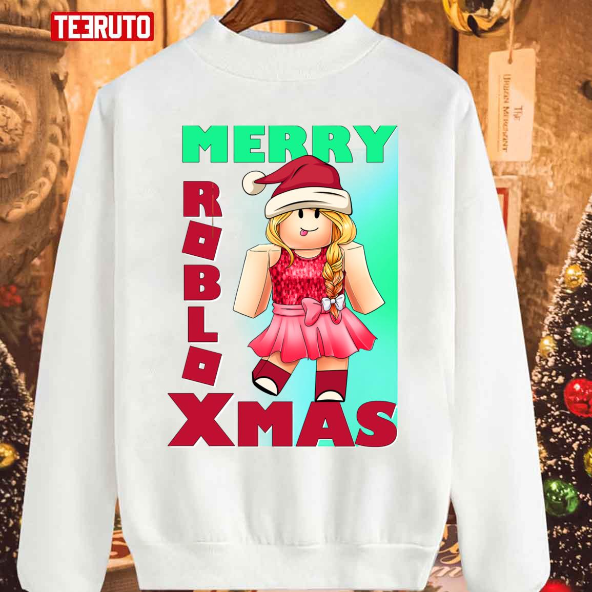 Merry Roblox Xmas Christmas Girl Unisex Sweatshirt