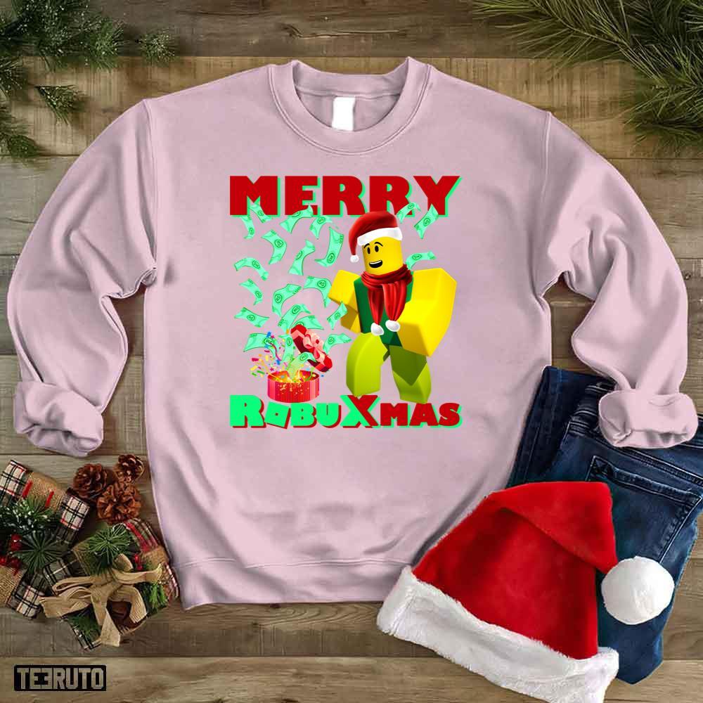 Merry Robu Xmas Christmas Roblox Unisex Sweatshirt