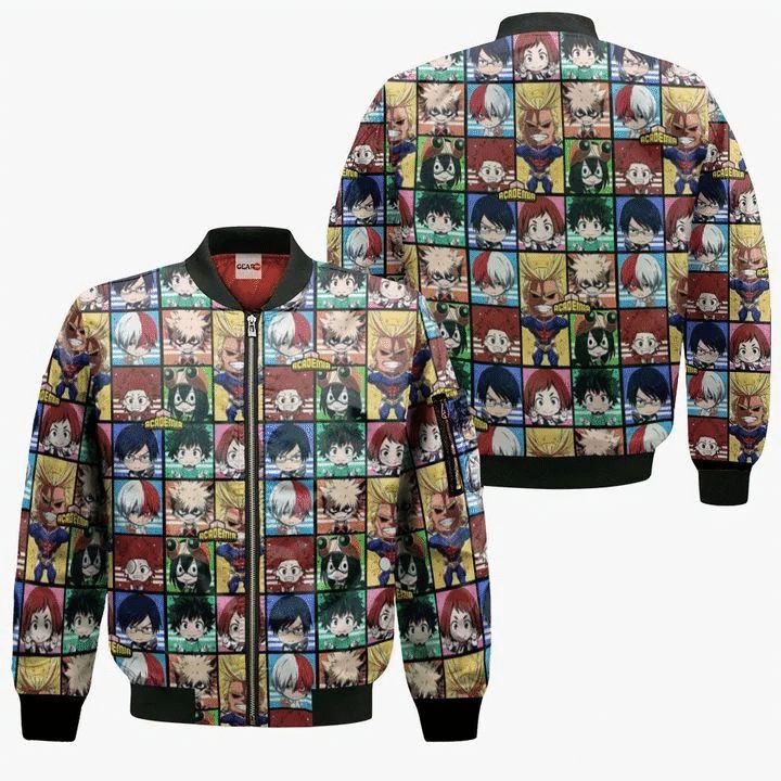 My Hero Academia Characters Anime Manga 3D Bomber Jacket