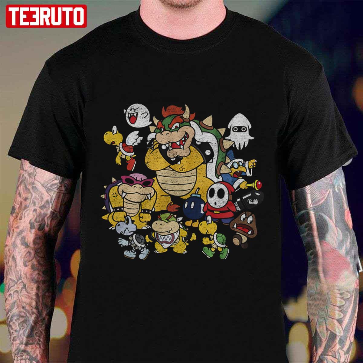 Nintendo Super Mario Bowser Enemy Group Unisex T-Shirt