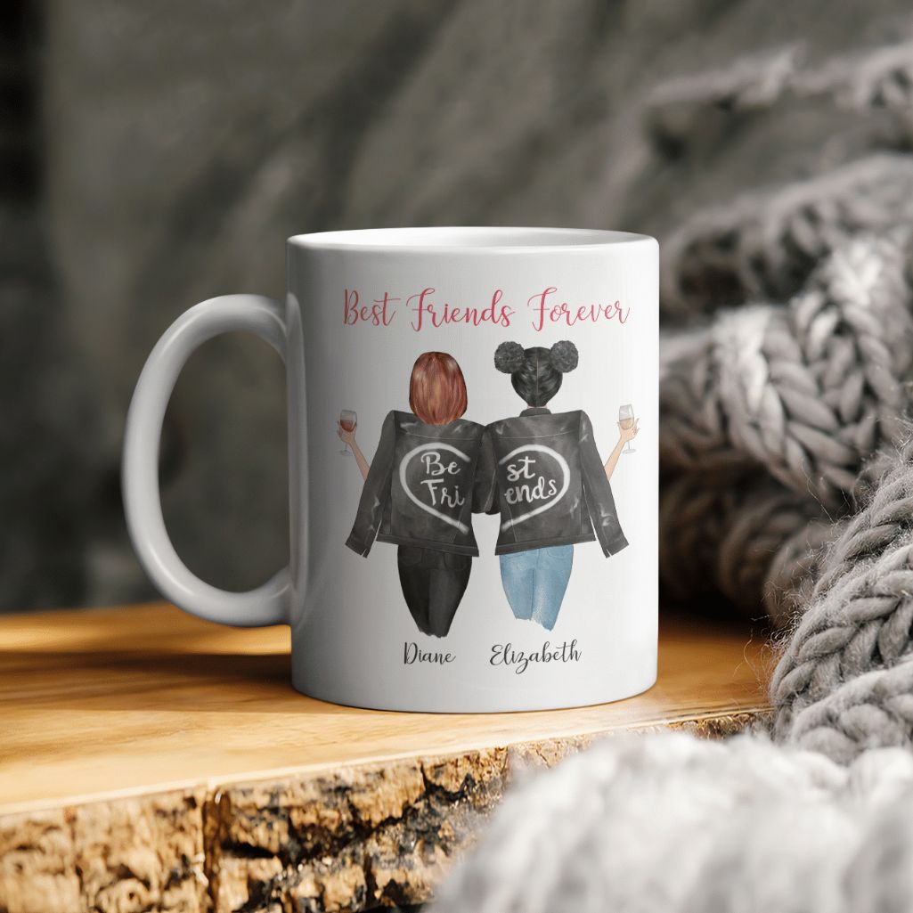 Personalized Sisters Best Friends Forever Mug