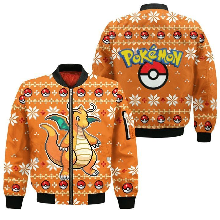 Pokemon Dragonite Ugly Christmas Anime Manga 3D Bomber