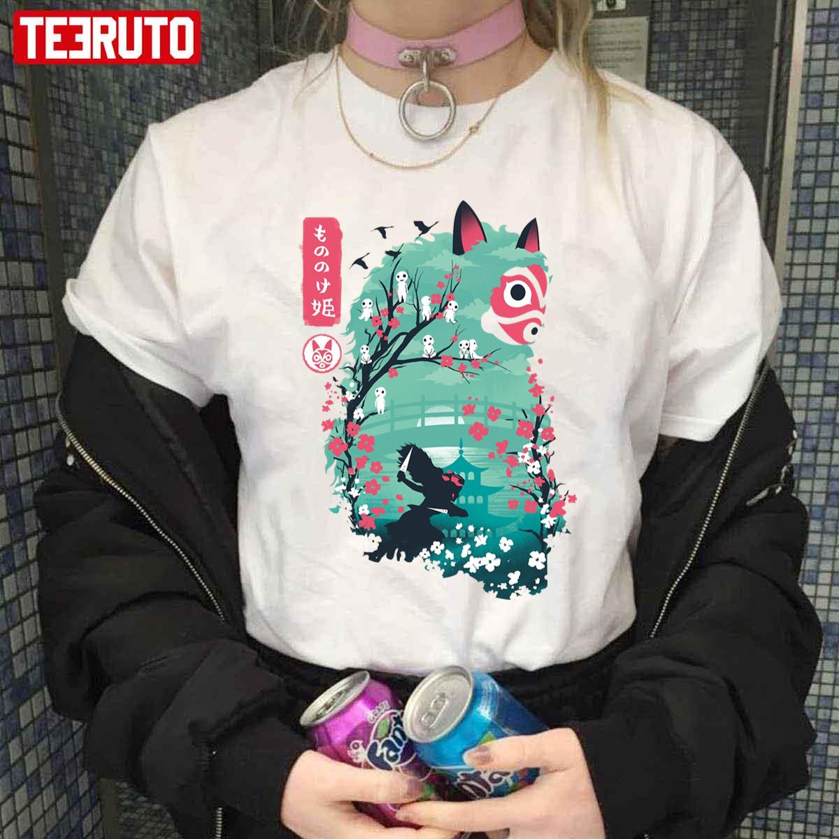 Princess Mononoke Anime Japanese Style Unisex T-Shirt