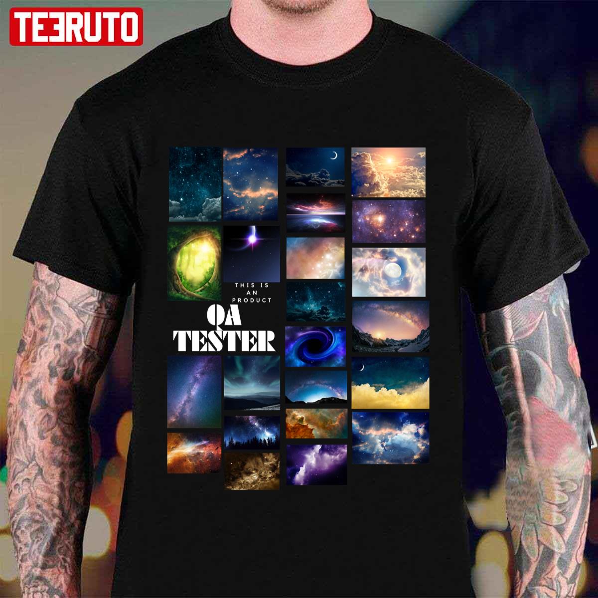 Qa Tester Collage Unisex T-Shirt