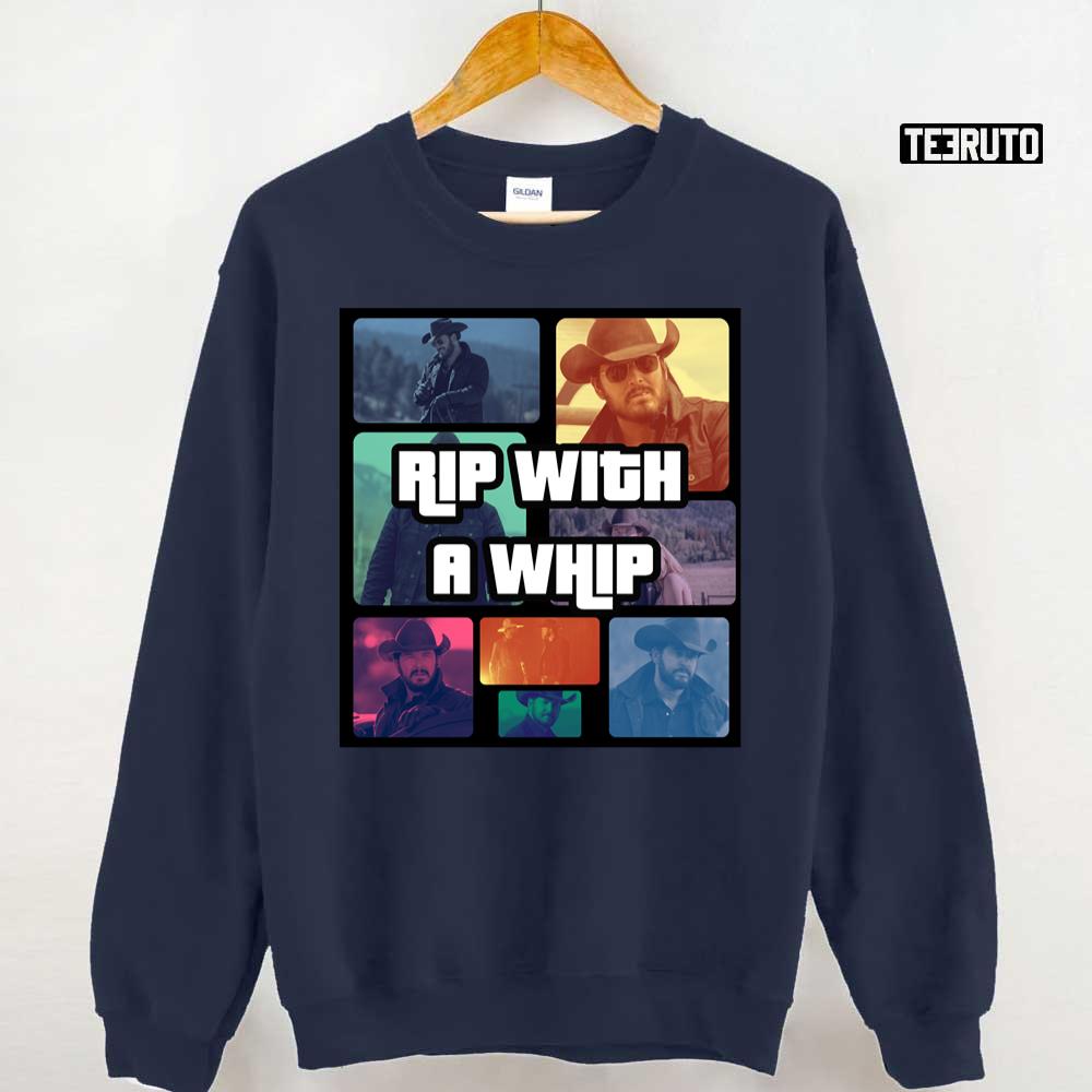 Rip With A Whip Video Game Style Funny Meme Unisex Sweatshirt