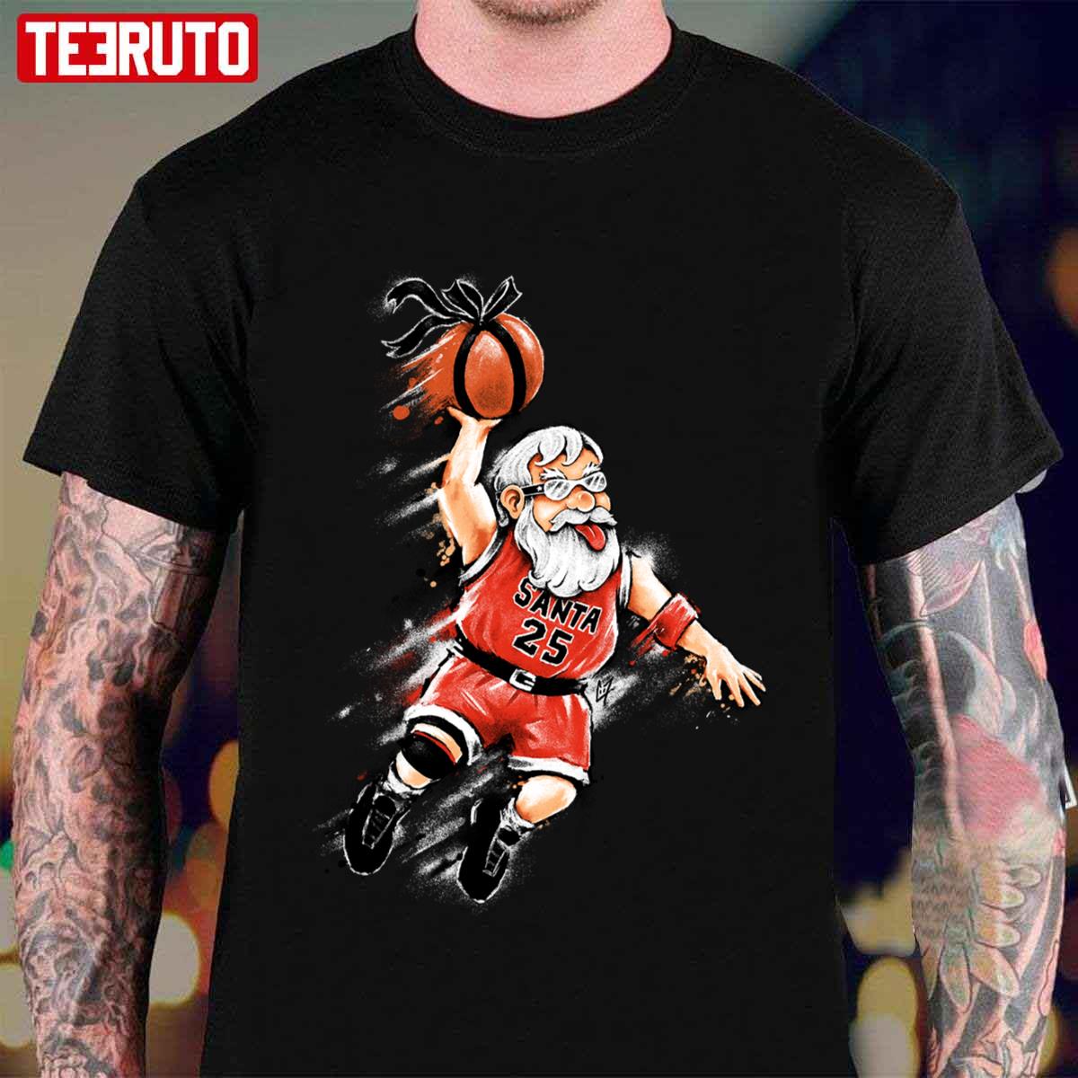 Santa Dunk Parody Chicago Michael Jordan Unisex T-Shirt