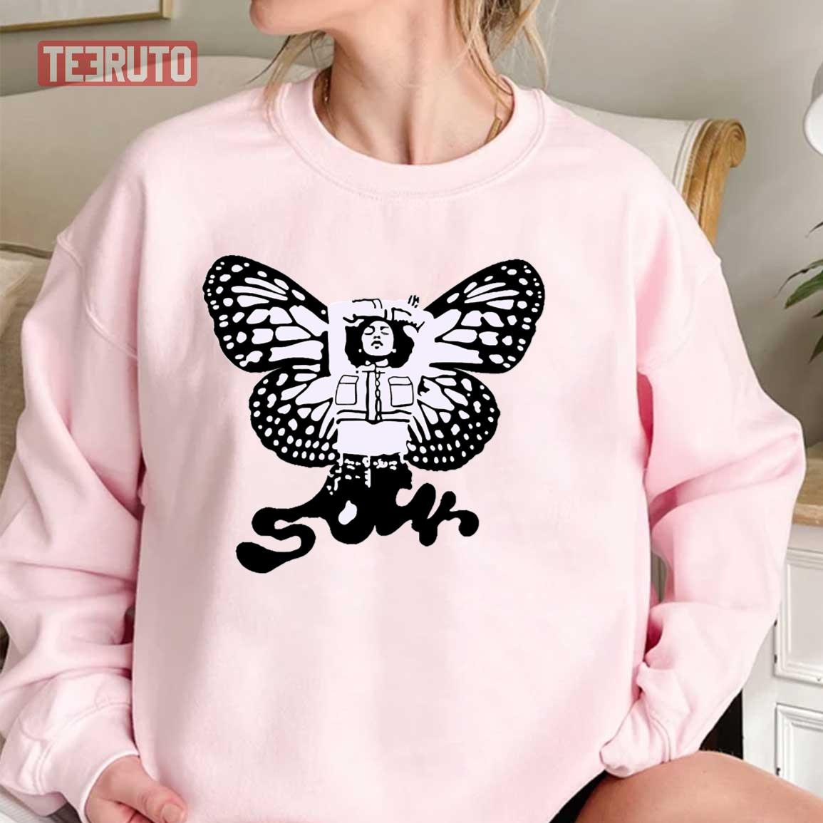 Sour Olivia Rodrigo Butterfly Merch Unisex Sweatshirt
