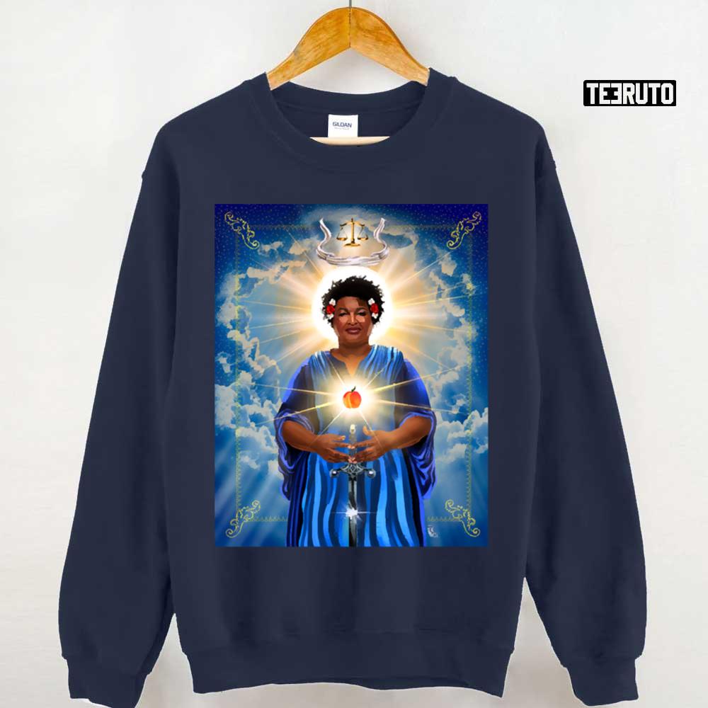Stacey Abrams Patron Saint Of Fairness In Voting Unisex Sweatshirt