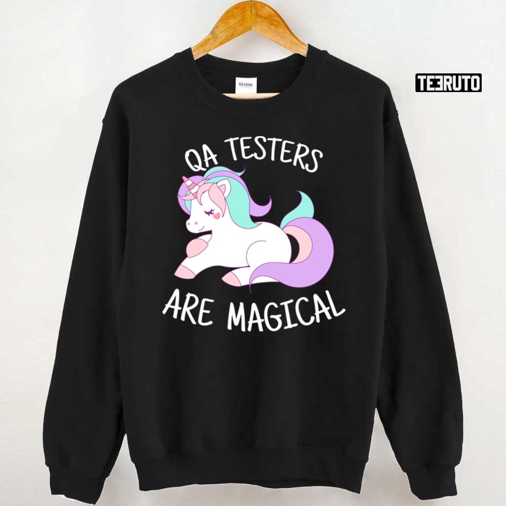 Unicorn Qa Testers Are Magical Unicorn Unisex Sweatshirt