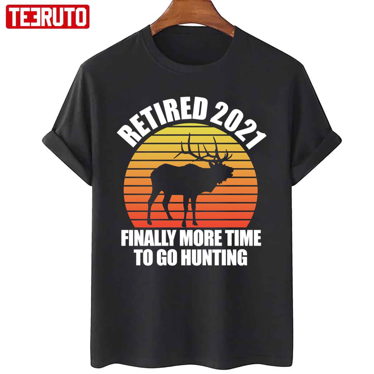 Vintage Retirement Retired 2021 Passionate Deer Hunt Unisex T-Shirt