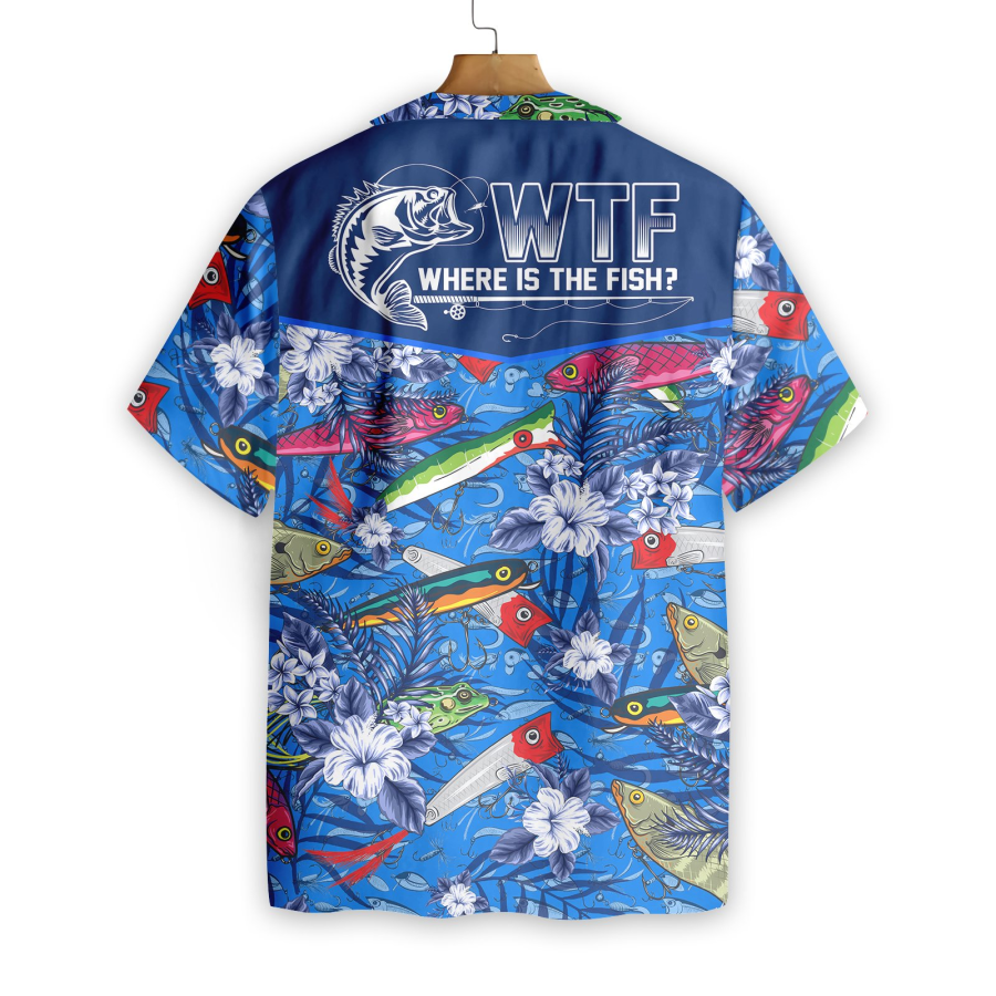 Where The Fish Fishing Hawaiian Shirt