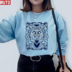 Wolf And Owl Art Unisex Sweatshirt