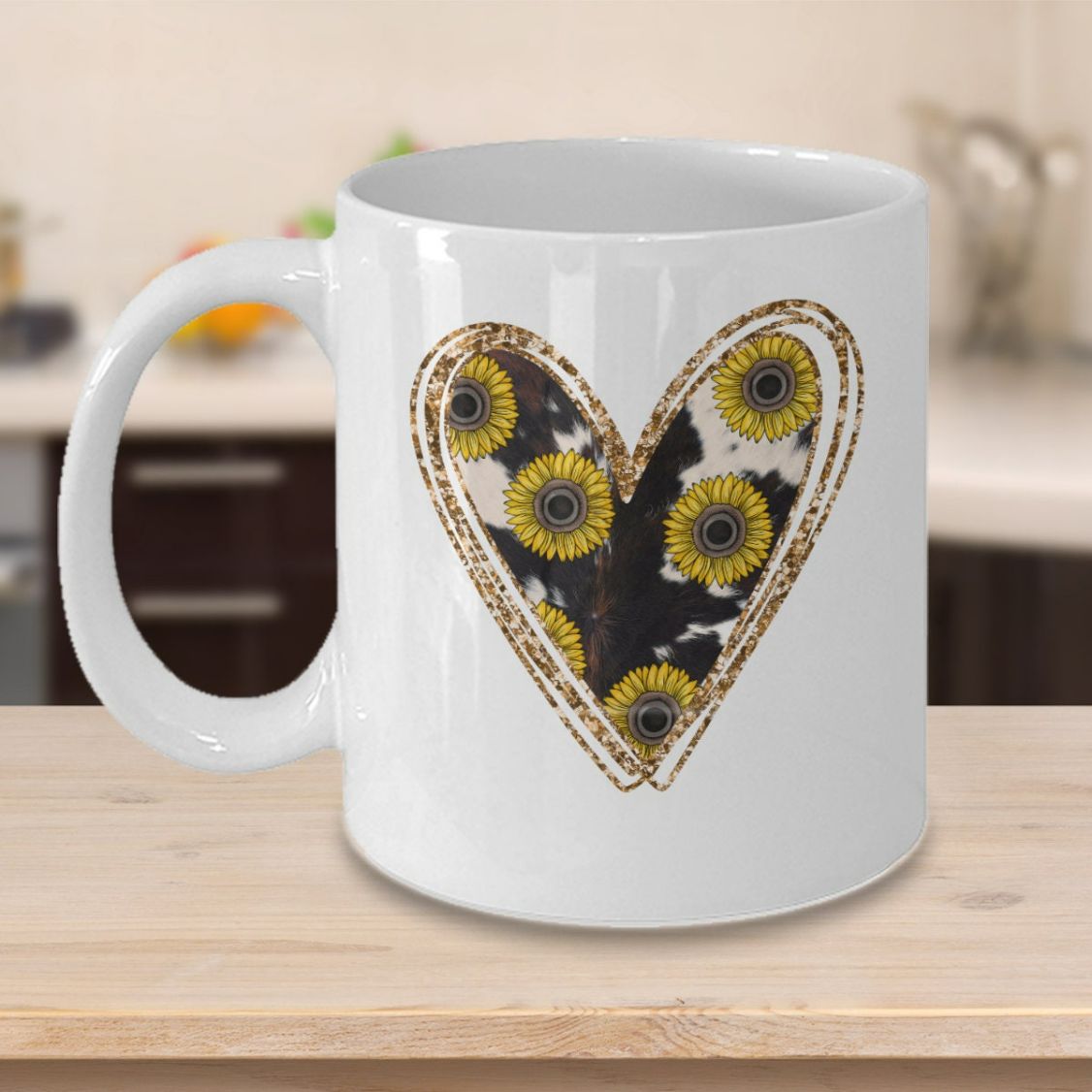 11oz Sunflower Heart Mug