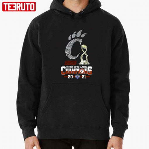 2021 Cincinnati Bearcats Cotton Bowl Champions Unisex T-Shirt