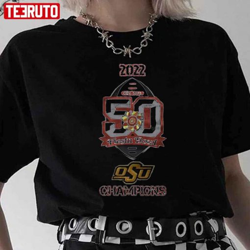 2022 50 Fiesta Bowl Oklahoma State Cowboys Champions Unisex T-Shirt