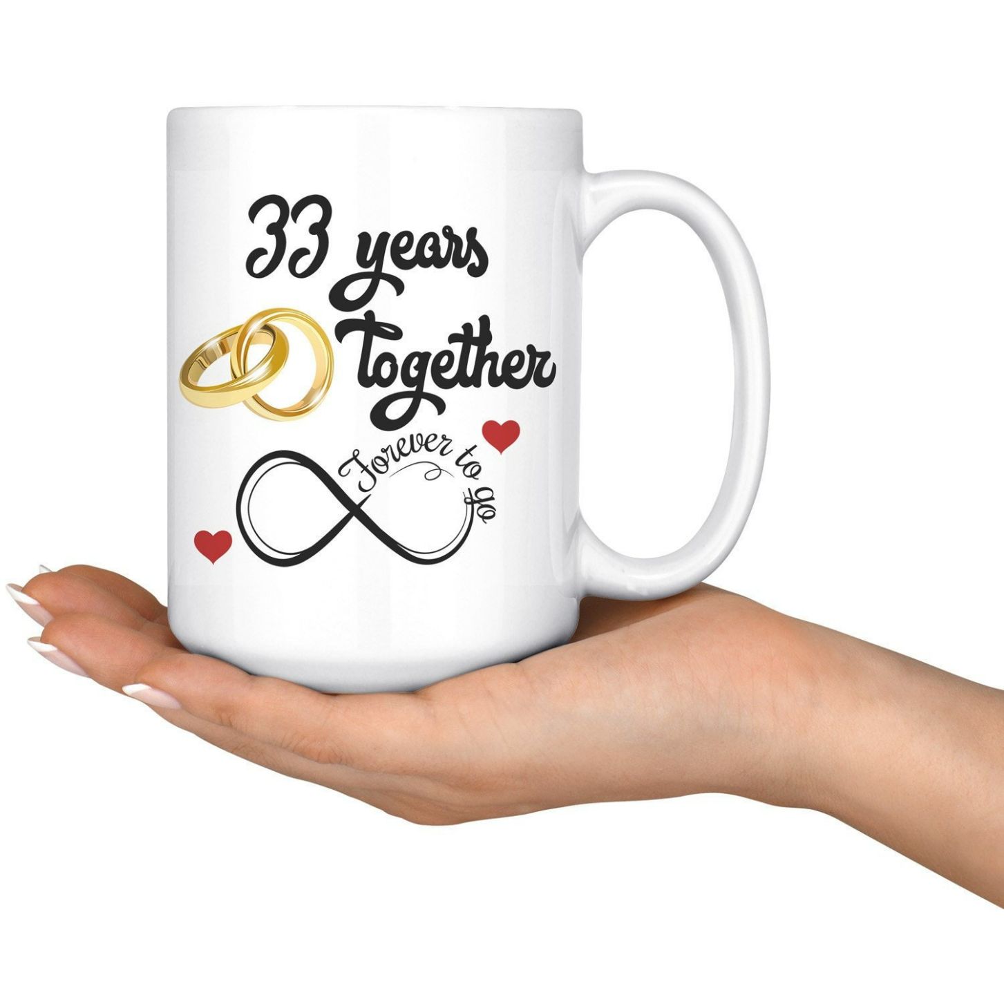 33rd Wedding Anniversary Together Mug
