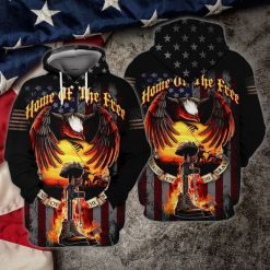 4th Of July Independence Day Home Of The Free Because Of The Brave Give 3d Hoodie