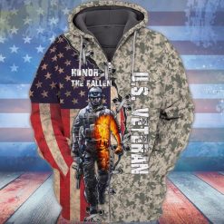 4th Of July Independence Day Memorial Day American Veteran Honor The Fallen 3d Hoodie