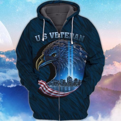 4th Of July Independence Day Memorial Day Veteran American Eagle 3d Hoodie