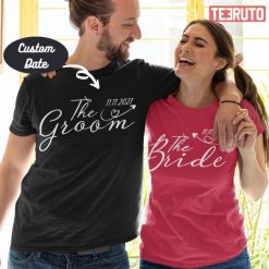 Bachelor Party Groom And Bride Customize Days Matching Couple Valentine T-Shirt