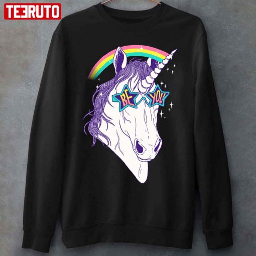 Be You Rainbow Unicorn Unisex T-Shirt