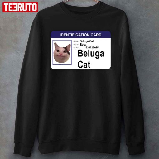 Beluga Cat Identification Card Unisex T-Shirt