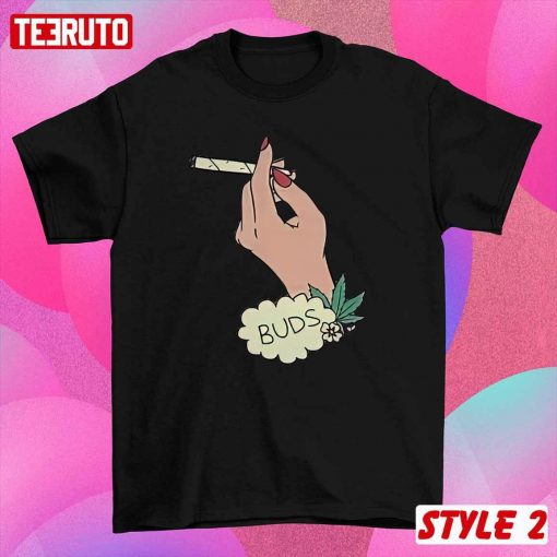 Best Buds Couple Matching Valentine Weed Lover Marijuana Joint Lighter T-Shirt