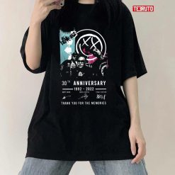 Blink 182 30th Anniversary 1992 2022 Signatures Thank You For The Memories Unisex T-Shirt