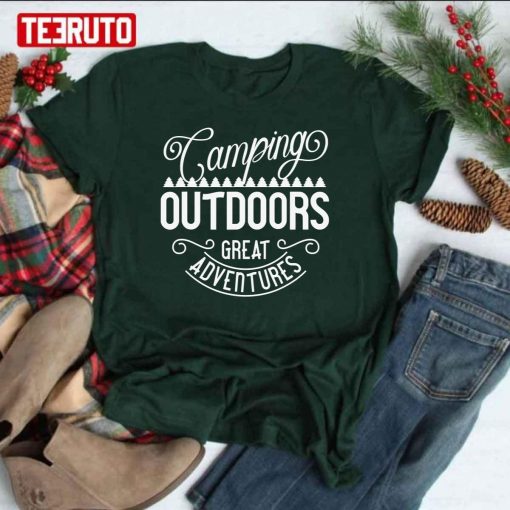 Camping Outdoors Activities Adventures Nature Unisex T-Shirt