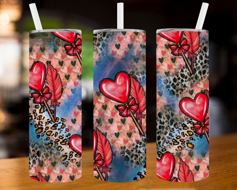 20 oz Skinny Valentines Day Tumbler - Teeruto