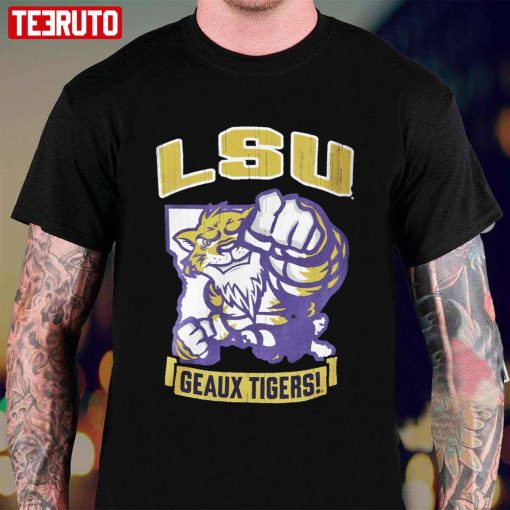 Champion Lsu Tigers Youth Purple Strong Mascot Unisex T-Shirt