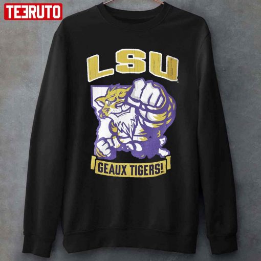 Champion Lsu Tigers Youth Purple Strong Mascot Unisex T-Shirt